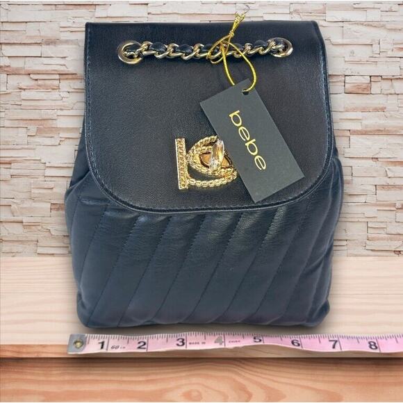 NEW bebe Black and Gold Crossbody Bag - Picture 8 of 10